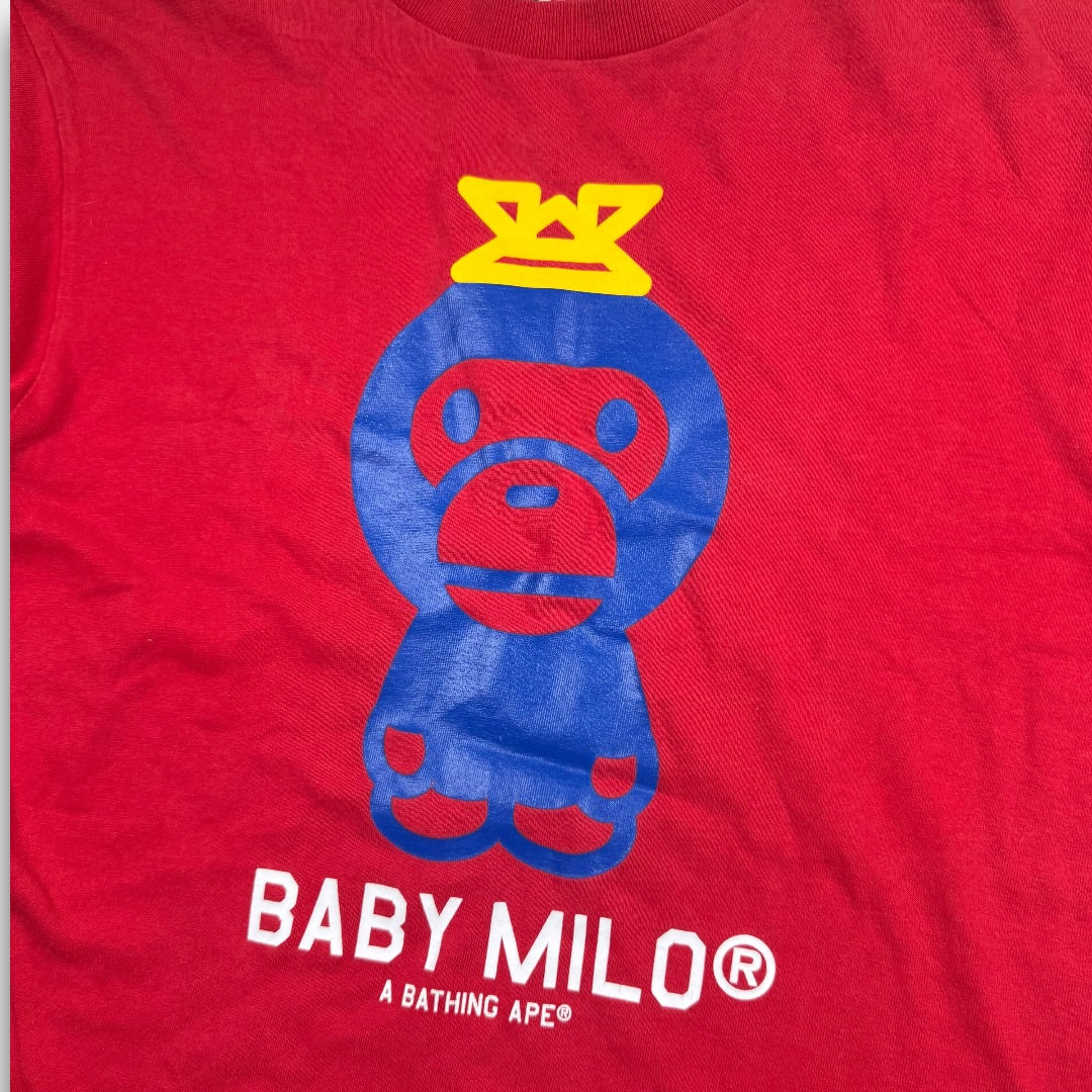 Bape baby milo tee red - medium