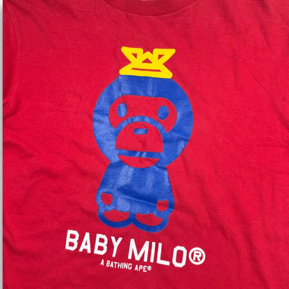 Bape baby milo tee red - medium