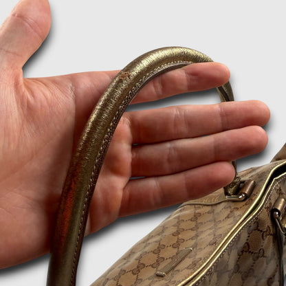 Gucci GG canvas plastific leather