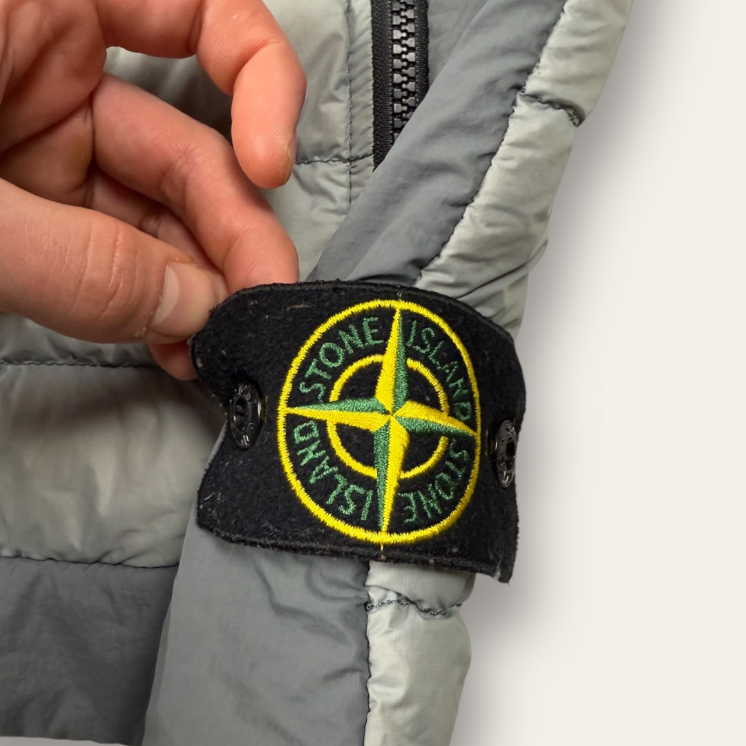 Stone island garmed dyed micro yarn down vest grey - Medium