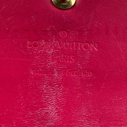 Louis vuitton wallet glossy red