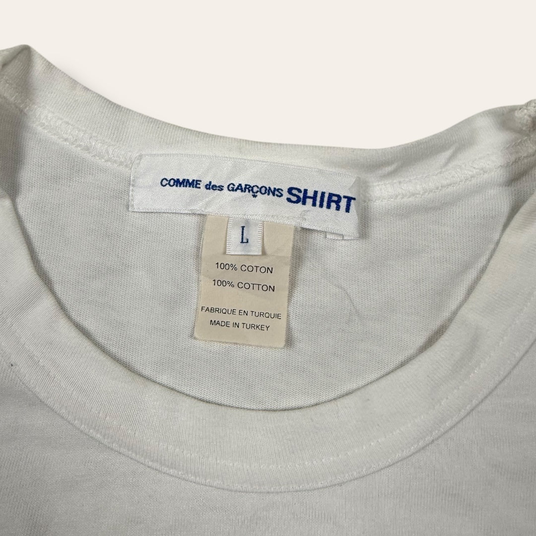 CDG tee white - Large