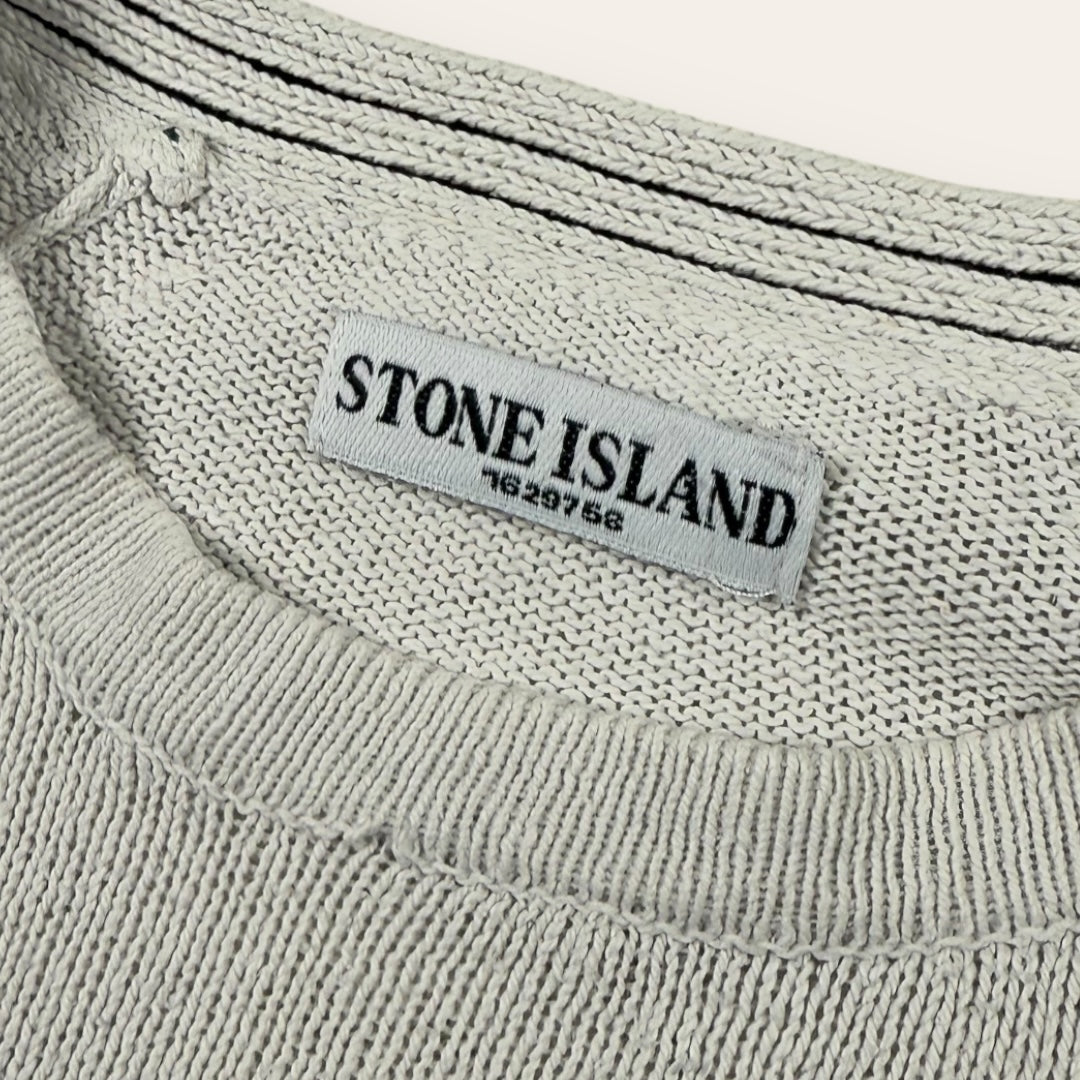 Stone island sweater white/crême - Medium