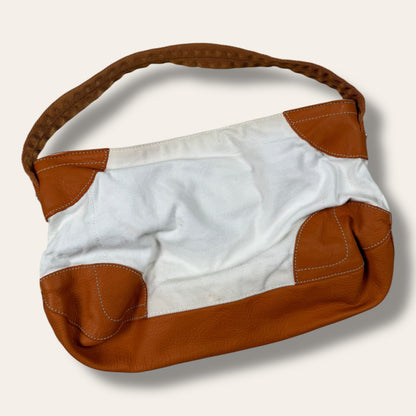 Prada hand bag white/orange