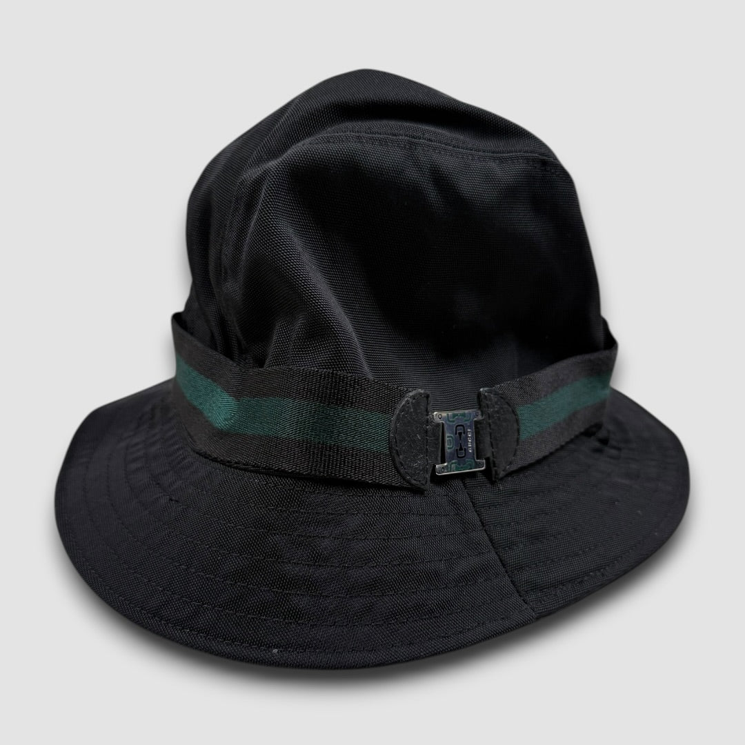 Gucci Bob bucket hat black/dark green - medium