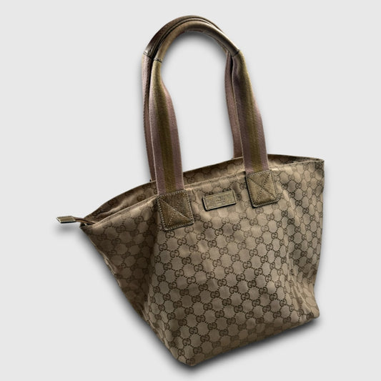 Gucci vintage GG Canvas Web/Sherry Line Tote