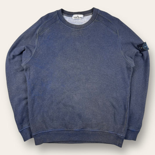 Stone island dust treatment sweater blue - Large