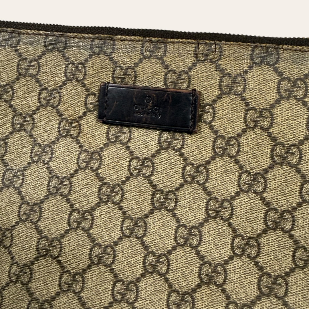 Gucci canvas shoulder bag