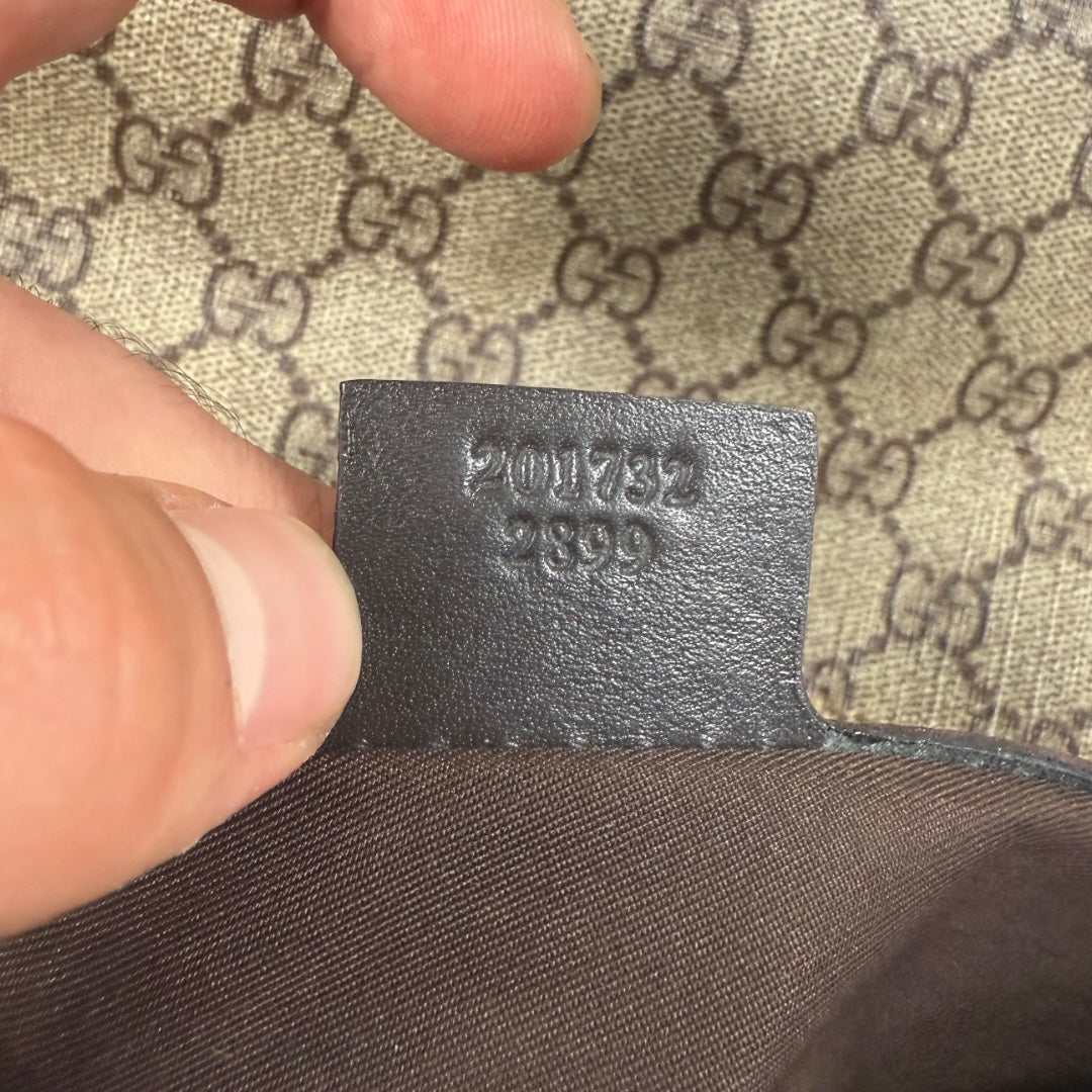 Gucci canvas shoulder bag