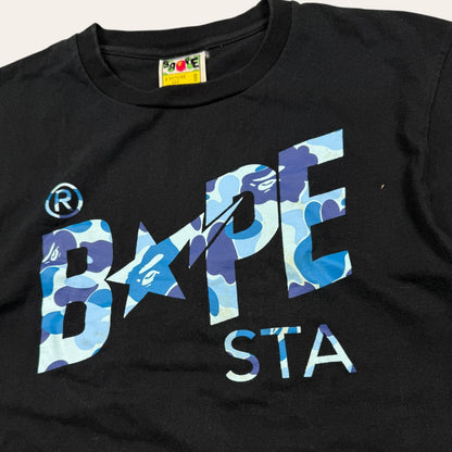 Bape Bapesta tee blue camo - Small
