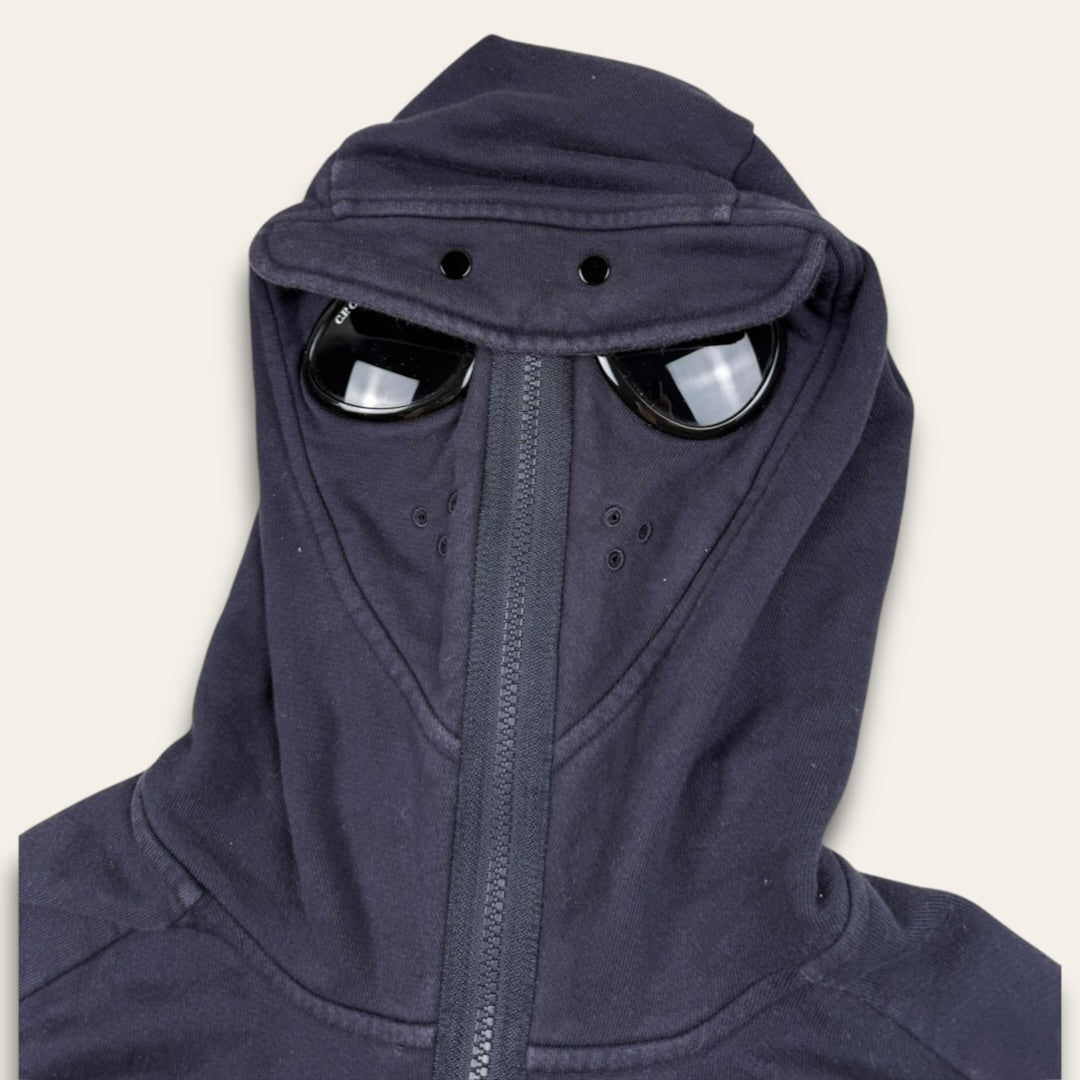 C.P. Company goggle zip-up hoodie navy - Small
