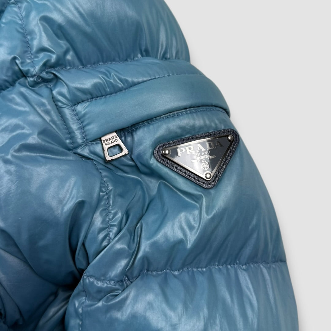 Prada down puffer jacket blue 2012 - Large