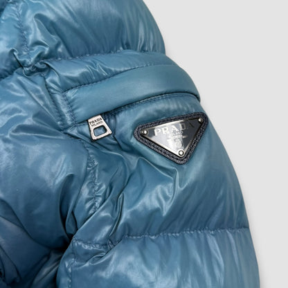 Prada down puffer jacket blue 2012 - Large