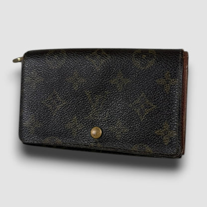 Louis Vuitton zip wallet brown