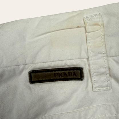 Prada brown tab shorts - medium