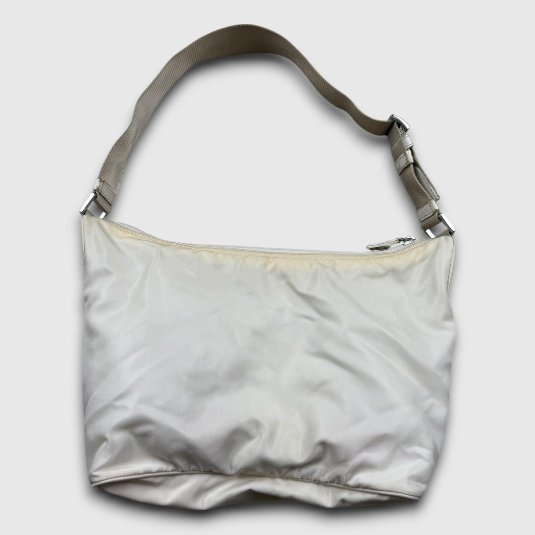 Prada nylon tessuto handbag white