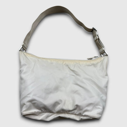 Prada nylon tessuto handbag white