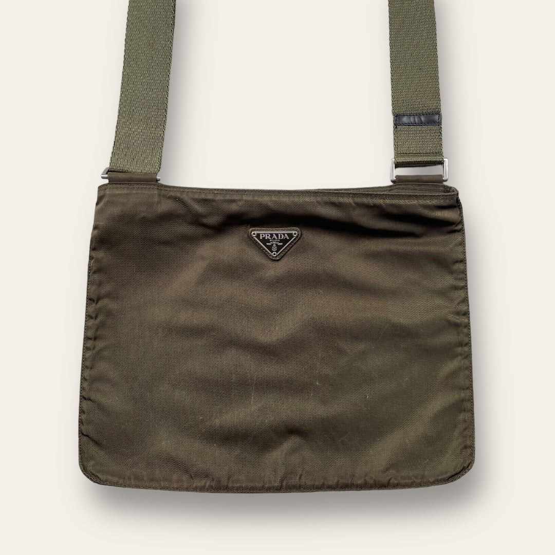 Prada shoulder bag khaki