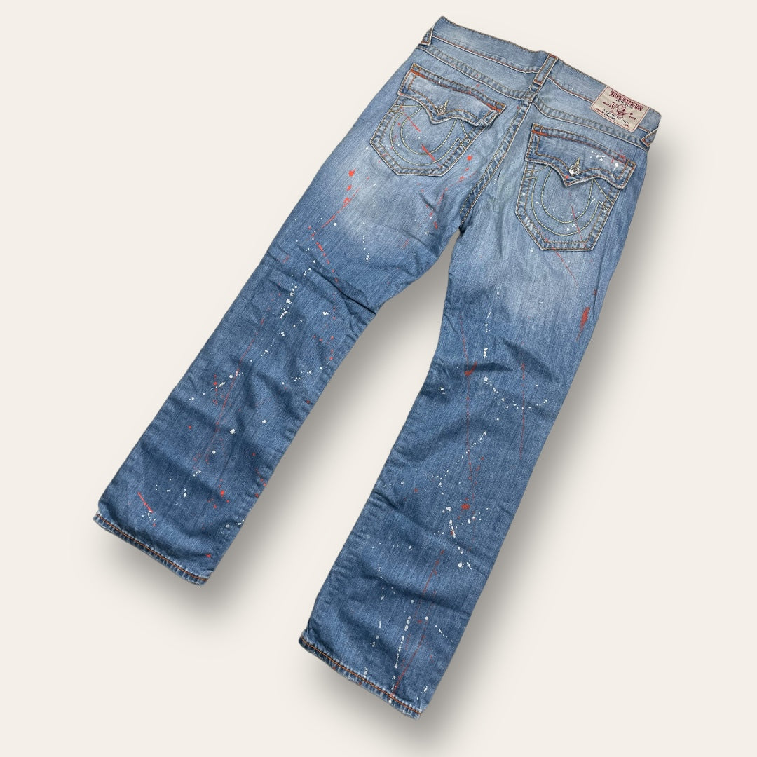 True religion paint splatter jeans - 36 (extra large)