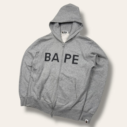Bape zip-up hoodie grey - Large
