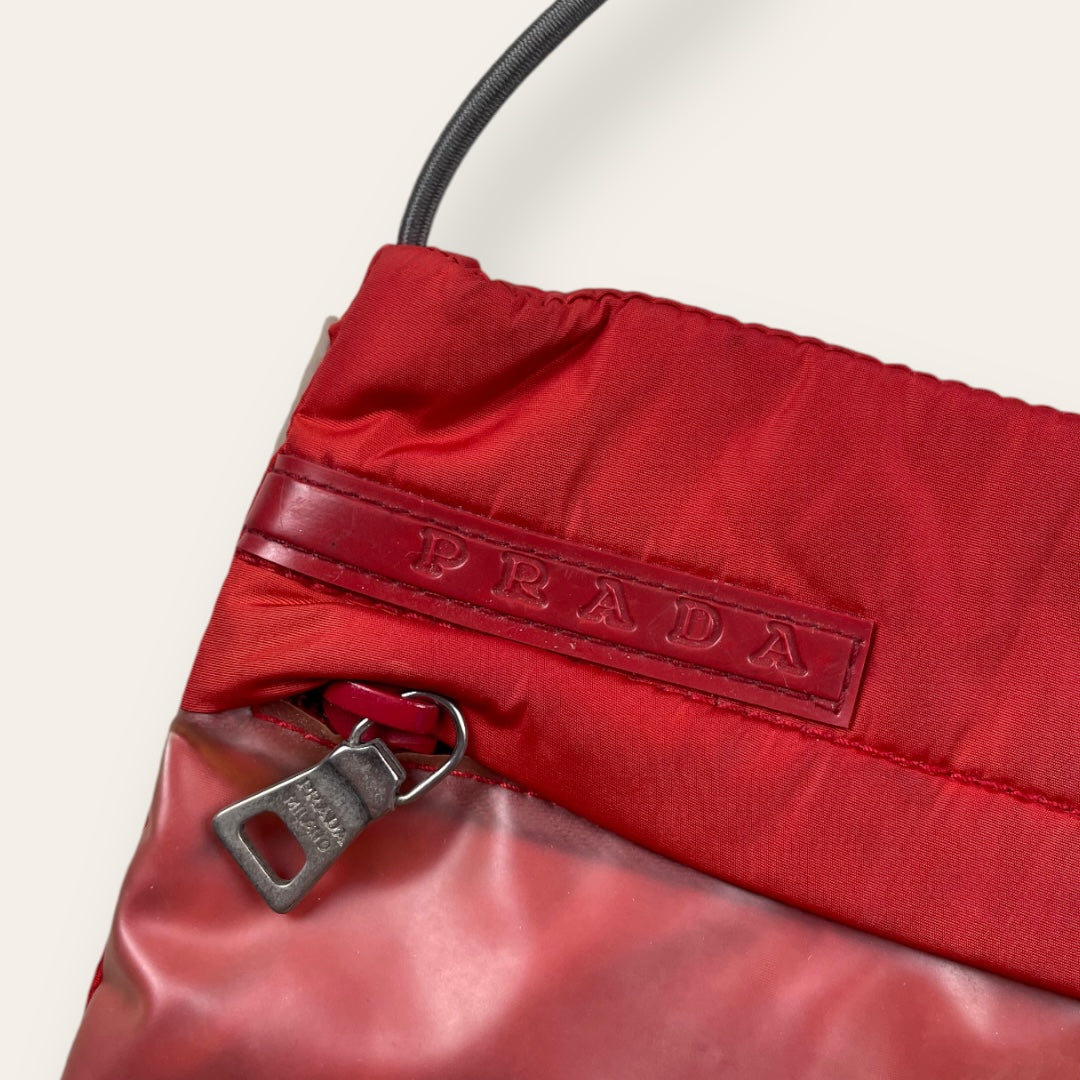 Prada sport 99’ shoulder bag red