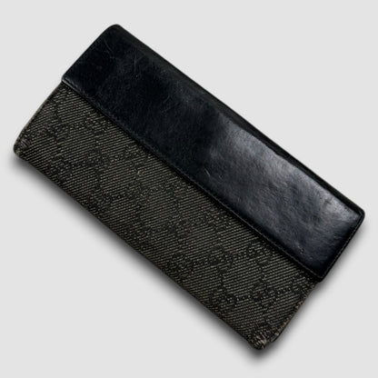 Gucci GG canvas wallet dark green