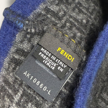 Fendi hat black/grey/blue -small