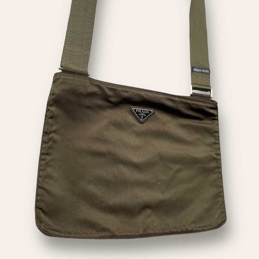 Prada shoulder bag khaki