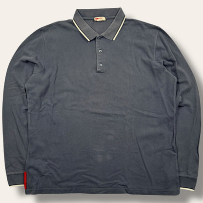 Prada longsleeve polo blue - Large