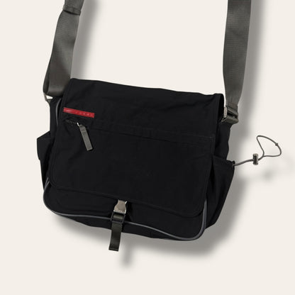 Prada sport messenger bag black