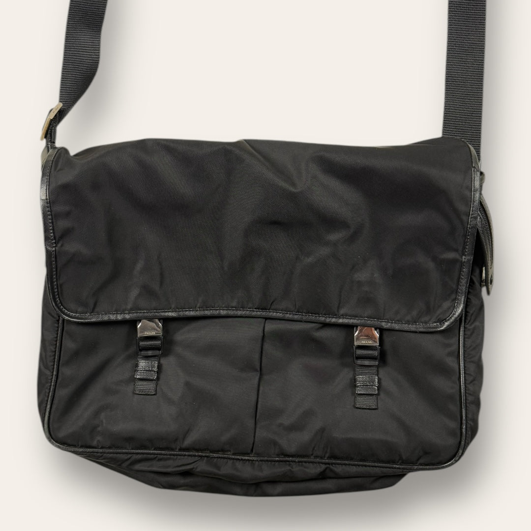 Prada Business messenger bag black