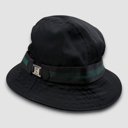 Gucci Bob bucket hat black/dark green - medium