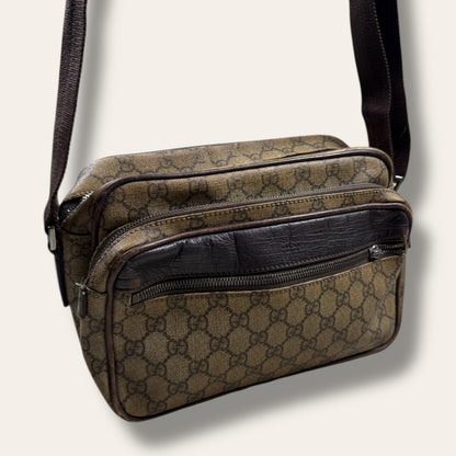 Gucci canvas shoulder bag
