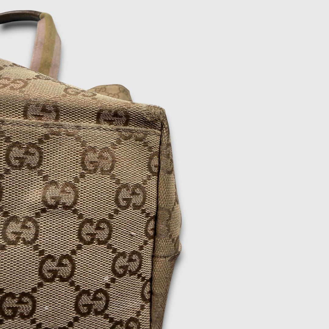 Gucci GG Canvas Web/Sherry Line Tote bag