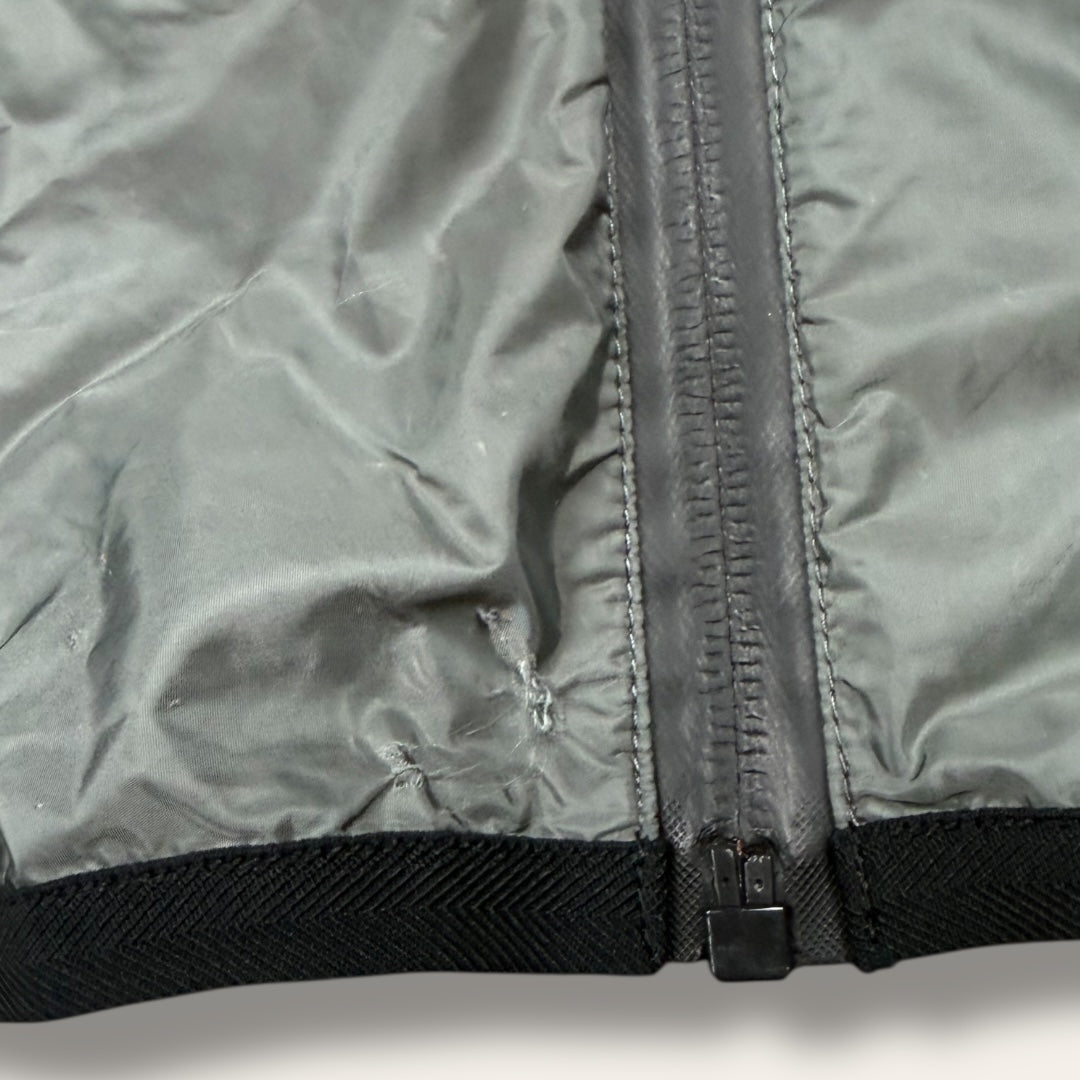 Prada zip-up vest grey - Small