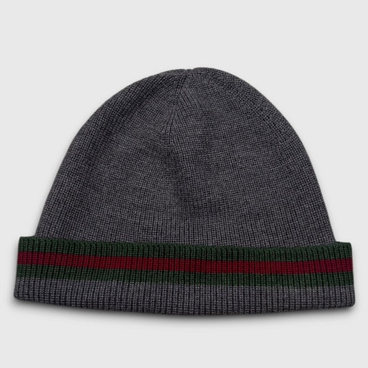 Gucci web stripes hat grey