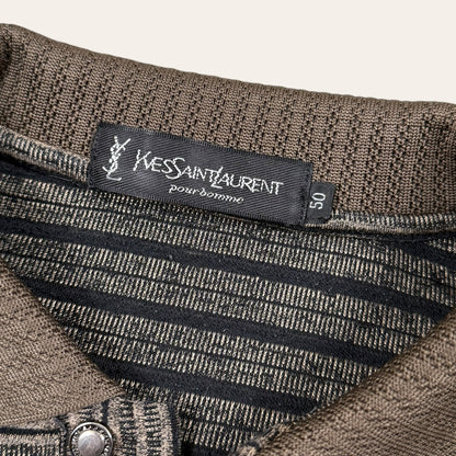 Yves saint laurent longsleeve polo brown