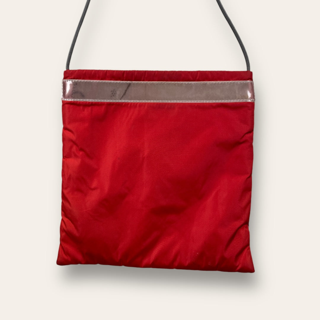 Prada sport 99’ shoulder bag red