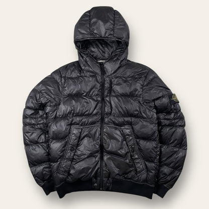 Stone Island garment dyed down jacket black - Medium