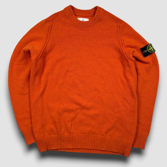 Stone Island knitted sweater orange - Large