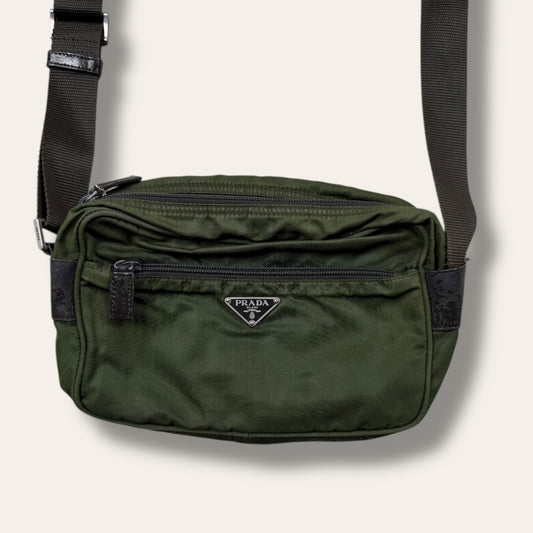 Prada shoulder bag khaki