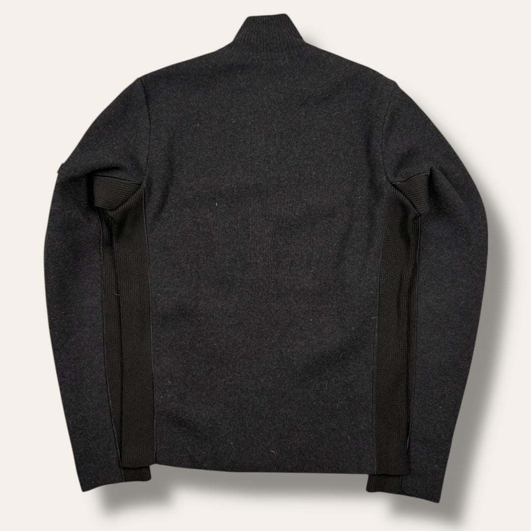 Prada black label zip-up vest black - Small