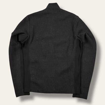 Prada black label zip-up vest black - Small