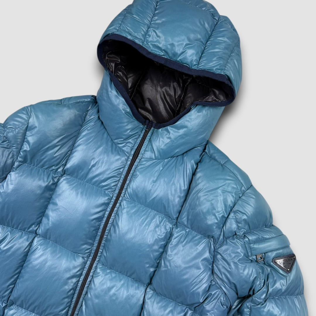 Prada down puffer jacket blue 2012 - Large