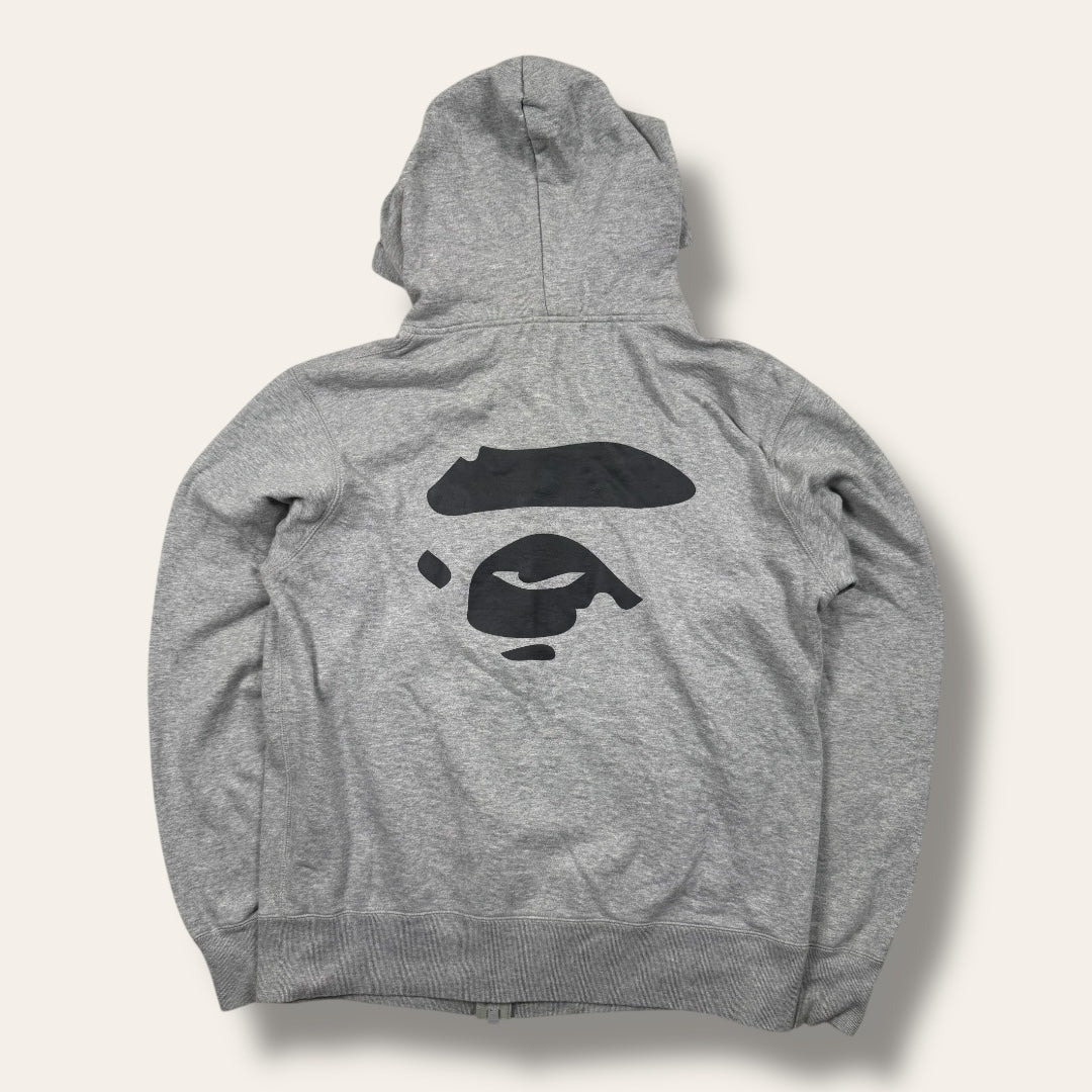 Bape zip-up hoodie grey - Large