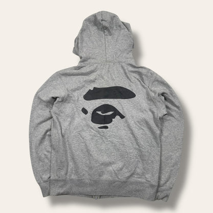 Bape zip-up hoodie grey - Large
