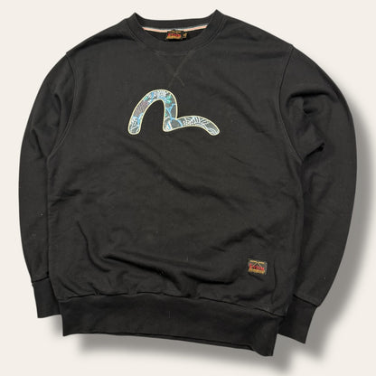 Evisu sweater blue/black - Medium