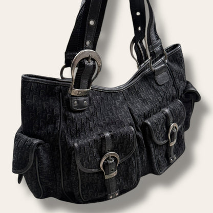Christian Dior trotter multipocket handbag 2004 black