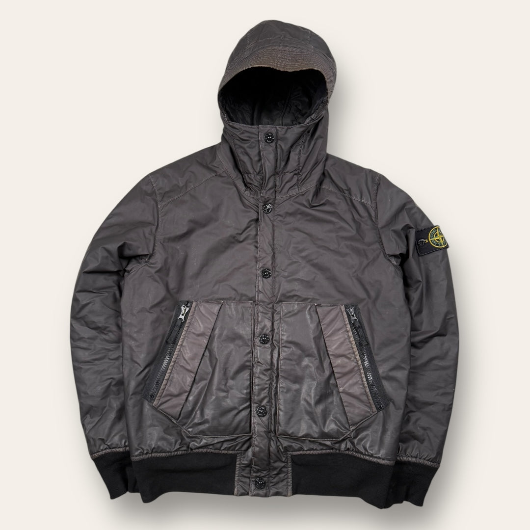 Stone Island mussola gommata winter jacket brown - Large