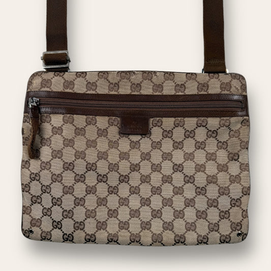 Gucci canvas sling bag